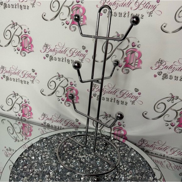Mug/cup stand display silver displays your cups and mugs saves space organize - Picture 1 of 6
